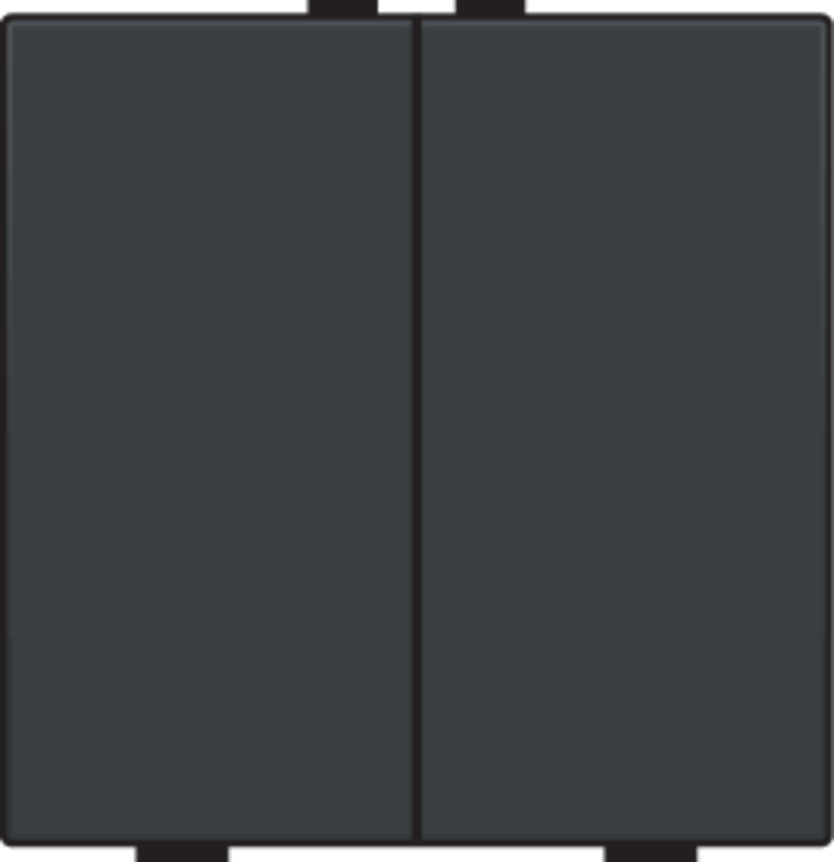 Niko 122-51002: Tweevoudige drukknop voor Niko Home Control, anthracite coated - Image 2