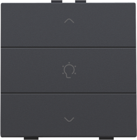 Enkelvoudige dimbediening voor Niko Home Control, anthracite
