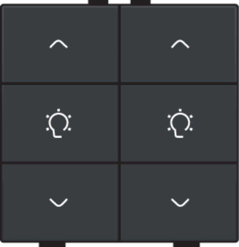 Niko 122-51046: Dubbele dimbediening voor Niko Home Control, anthracite coated - Image 2