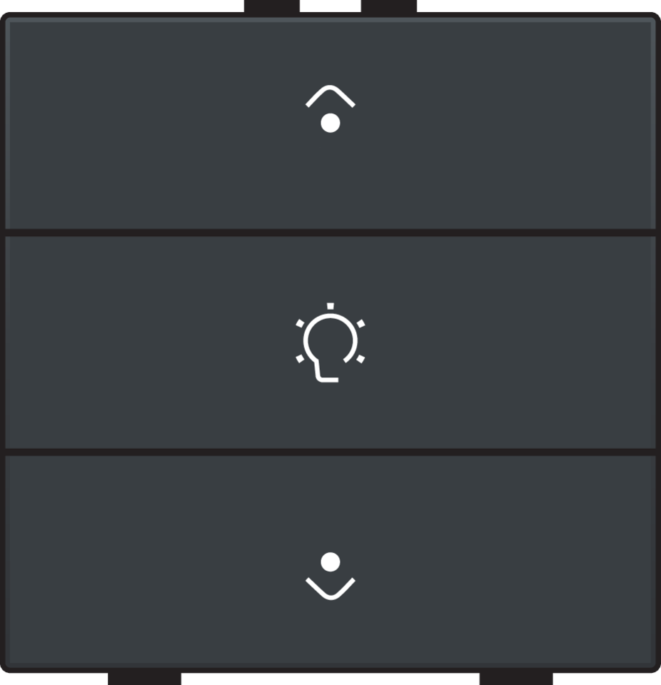 Niko 122-52043: Enkelvoudige dimbediening voor Niko Home Control met leds, anthracite coated - Image 2