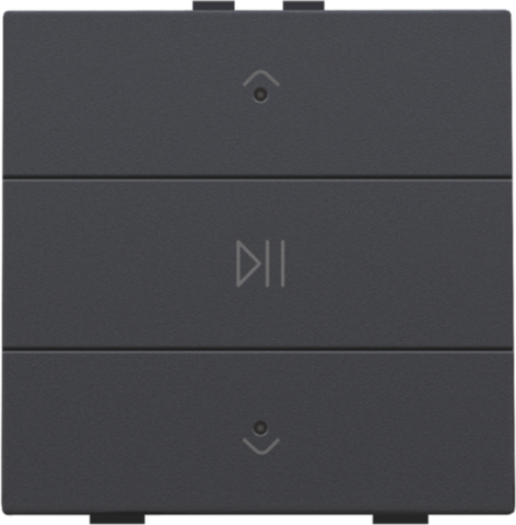 Enkelvoudige audiobediening met leds voor Niko Home Control,