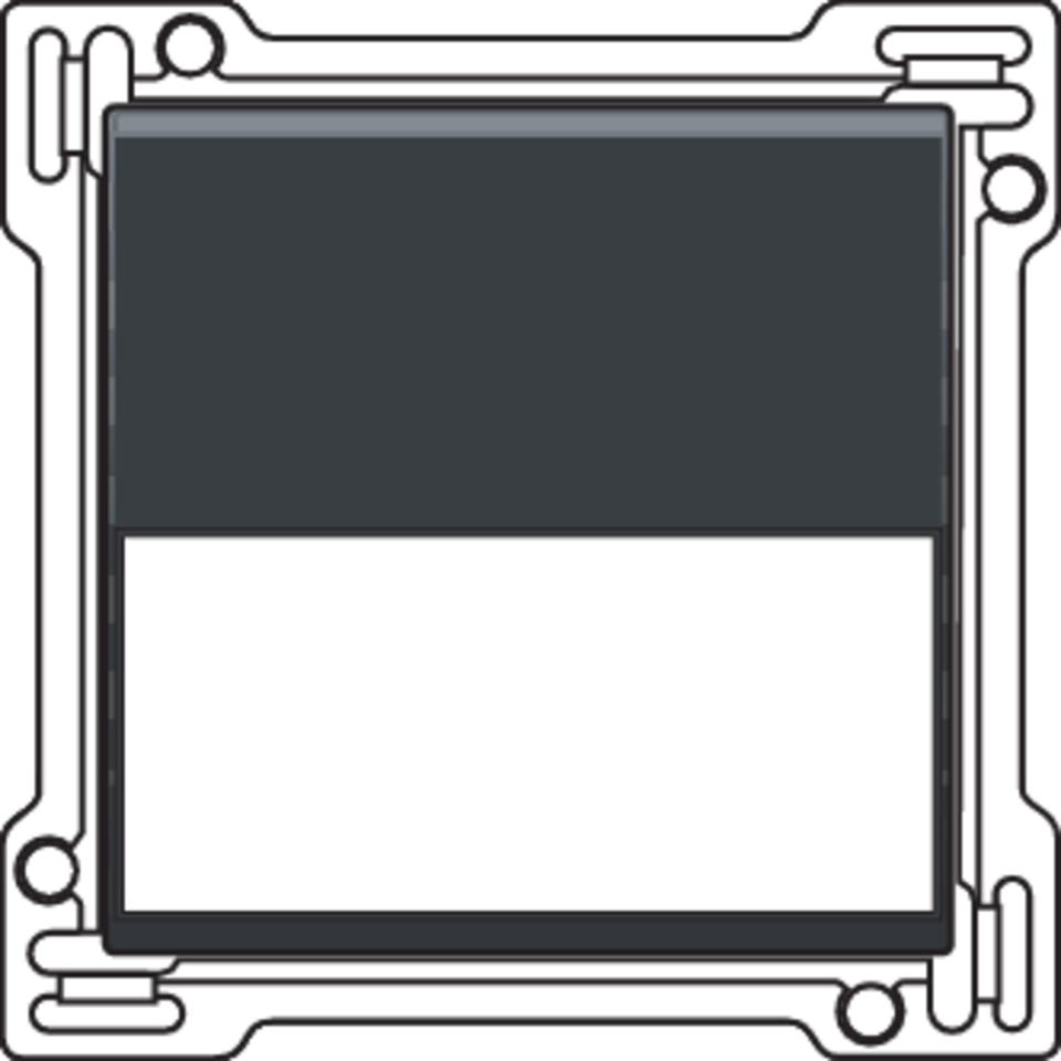 Niko 122-60905: Afwerkingsset met tekstveld voor enkelvoudige schakelaar of drukknop, anthracite coated - Image 2