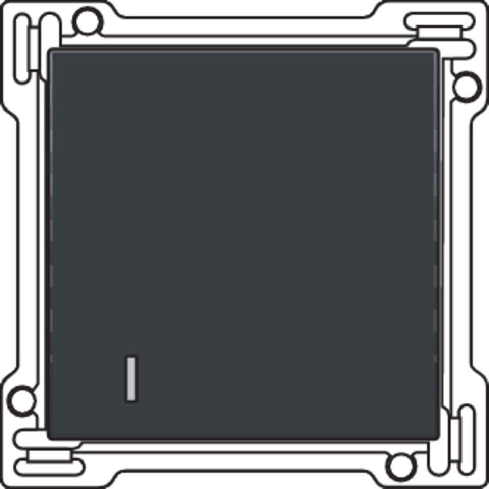 Niko 122-61901: Afwerkingsset voor hotelkaartschakelaar, anthracite coated - Image 2