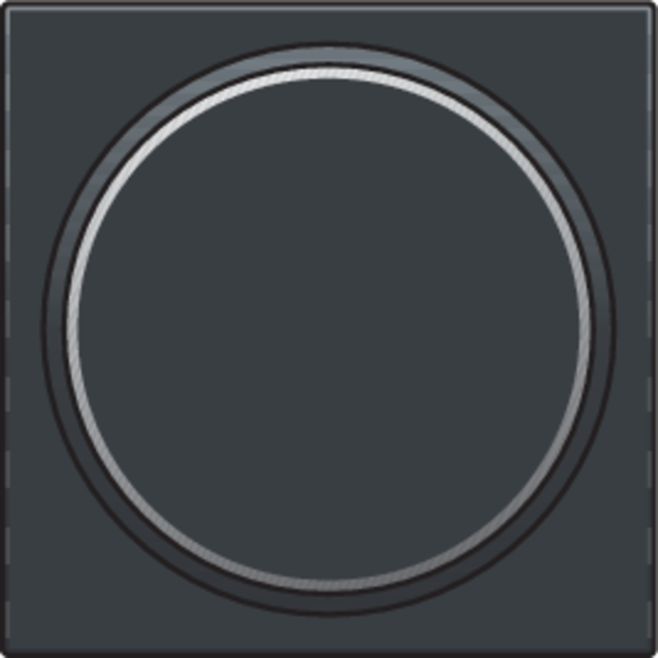 Niko 122-64006: Afwerkingsset met doorschijnende ring zonder symbool voor drukknop 6 A met amberkleurige led met E10-lampvoet, anthracite coated - Image 2