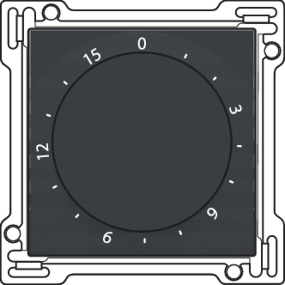 Niko 122-64806: Afwerkingsset voor timer regelbaar tot 15 min., anthracite coated - Image 2