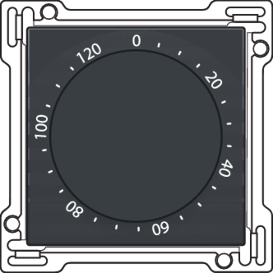 Niko 122-64906: Afwerkingsset voor timer regelbaar tot 120 min., anthracite coated - Image 2