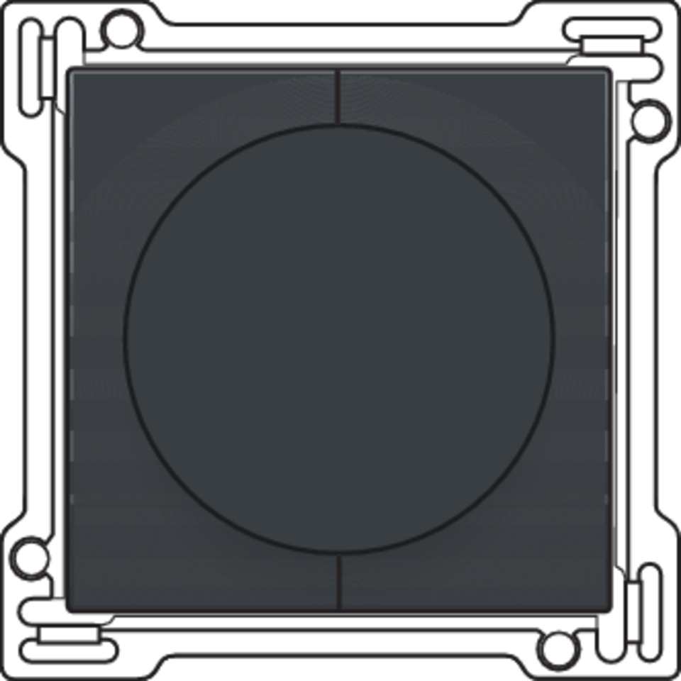 Niko 122-65926: Afwerkingsset op/neer voor draaischakelaar, anthracite coated - Image 2