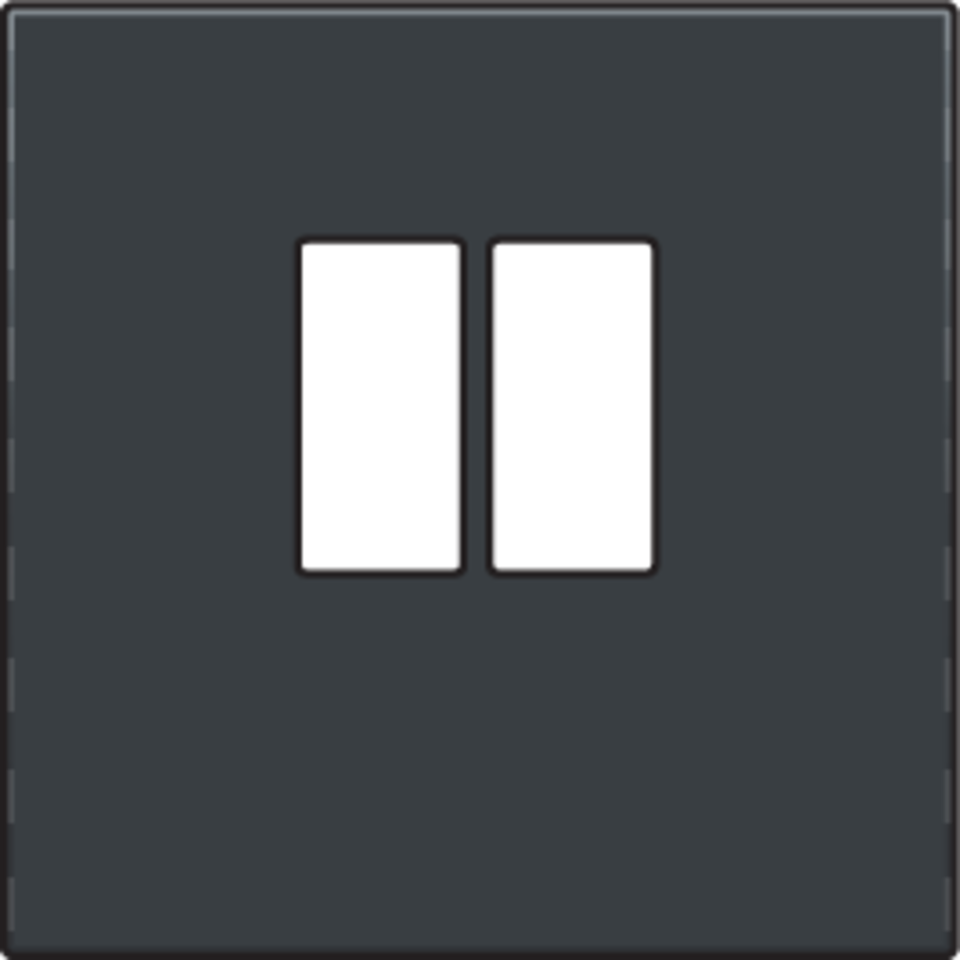 Niko 122-69801: Afwerkingsset voor enkelvoudige luidsprekeraansluiting, anthracite coated - Image 2