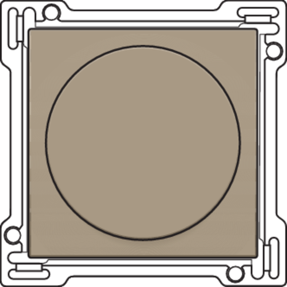 Niko 123-31000: Afwerkingsset voor draaiknopdimmer of snelheidsregelaar, incl. draaiknop, bronze coated - Image 2