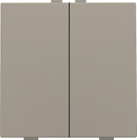 Tweevoudige drukknop voor Niko Home Control, bronze coated