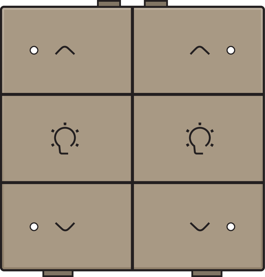 Niko 123-52046: Dubbele dimbediening met led voor Niko Home Control, bronze coated - Image 2