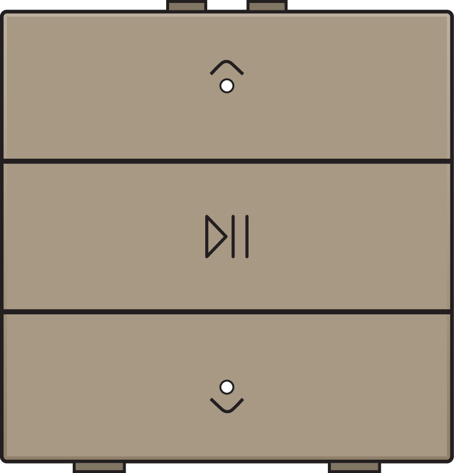 Niko 123-52073: Enkelvoudige audiobediening met leds voor Niko Home Control, bronze coated - Image 2