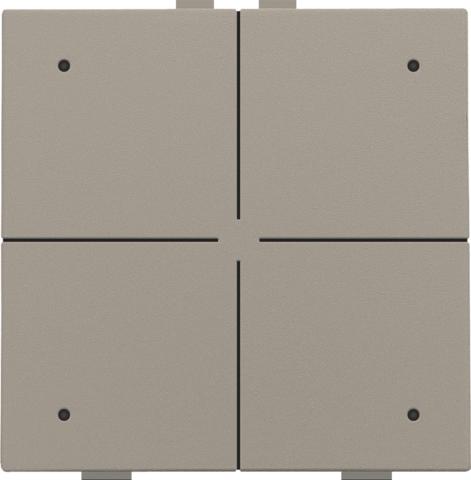 Viervoudige drukknop met leds en comfortsensoren voor Niko H