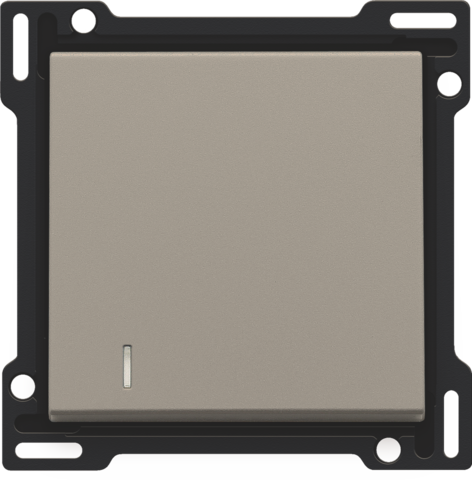 Afwerkingsset met lens voor enkelvoudige schakelaar of drukk