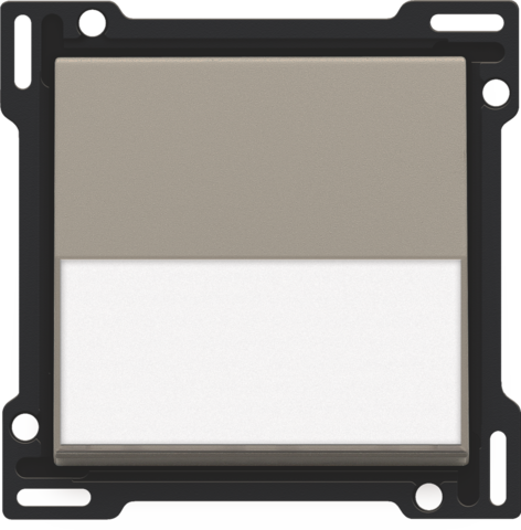 Afwerkingsset met tekstveld voor enkelvoudige schakelaar of