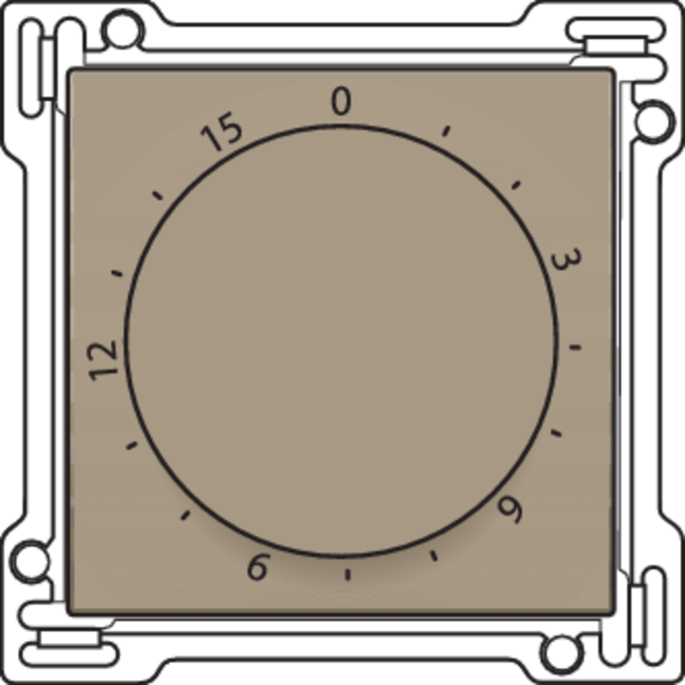 Niko 123-64806: Afwerkingsset voor timer regelbaar tot 15 min., bronze coated - Image 2