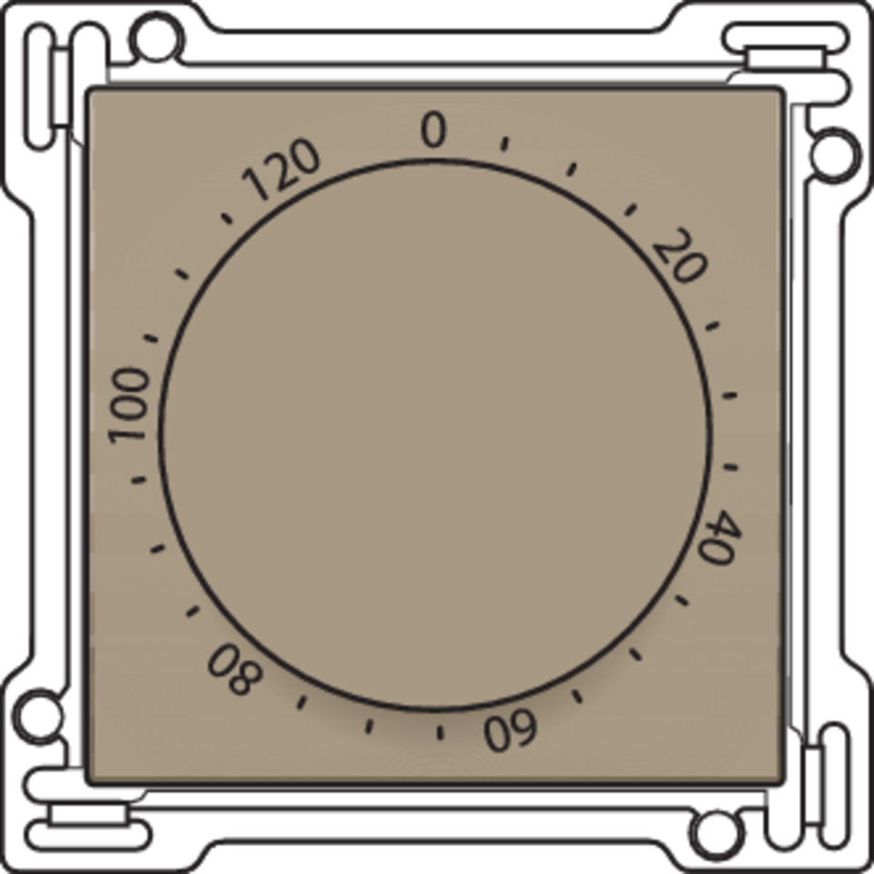 Niko 123-64906: Afwerkingsset voor timer regelbaar tot 120 min., bronze coated - Image 2
