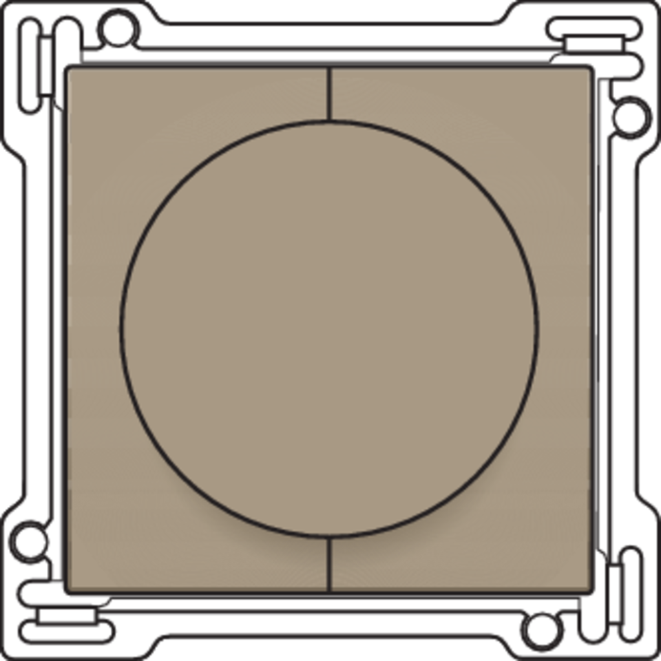 Niko 123-65938: Afwerkingsset 1-0-2 voor draaischakelaar voor motoren, bronze coated - Image 2