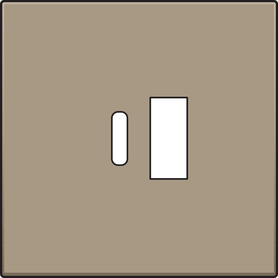 Niko 123-68002: Afwerkingsset voor dubbele smart USB-A- en USB-C-lader, bronze coated - Image 2