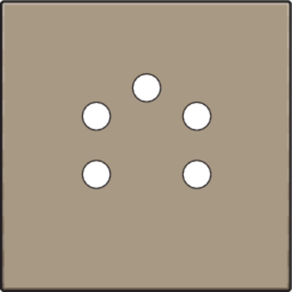 Niko 123-69001: Afwerkingsset voor 5-polige telefooncontactdoos, bronze coated - Image 2