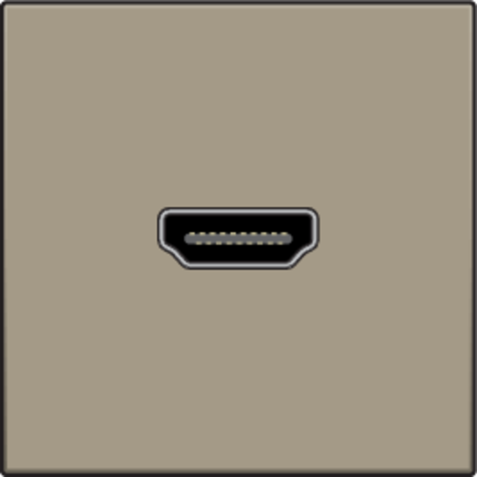 Niko 123-69417: Afwerkingsset met HDMI-naar-HDMI-aansluiting, bronze coated - Image 2