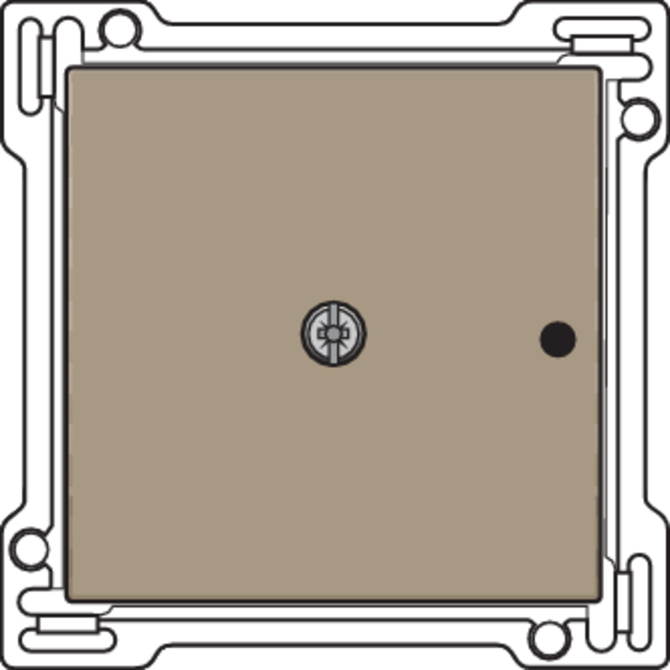 Niko 123-77001: Afwerkingsset voor 1-kanaals inbouw RF-ontvanger met enkelpolig (potentiaalvrij) schakelcontact of inbouw RF-ontvanger met rolluikfunctie, bronze coated - Image 2