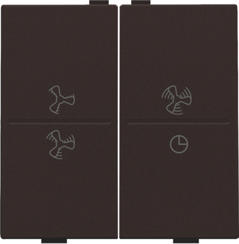 Tweevoudige toets met ventilatoropdruk 0 t.e.m. 3 voor draad