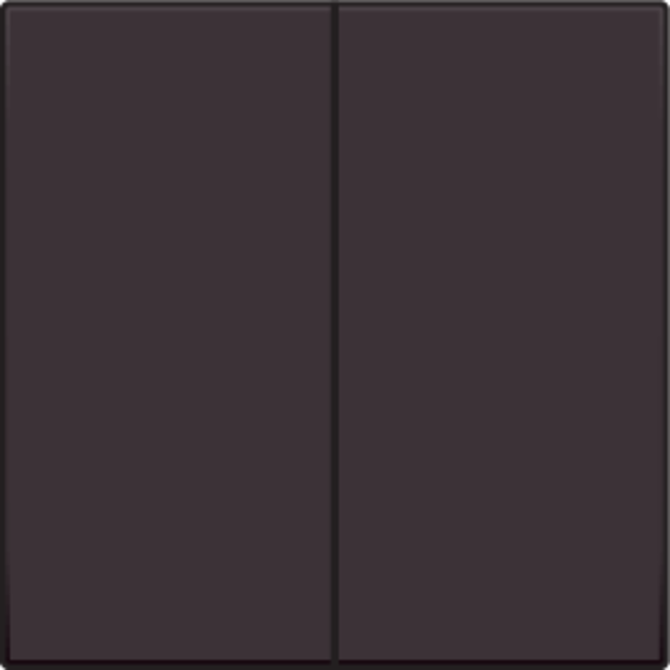 Niko 124-31004: Afwerkingsset voor dubbele elektronische schakelaar of drukknop, dark brown coated - Image 2