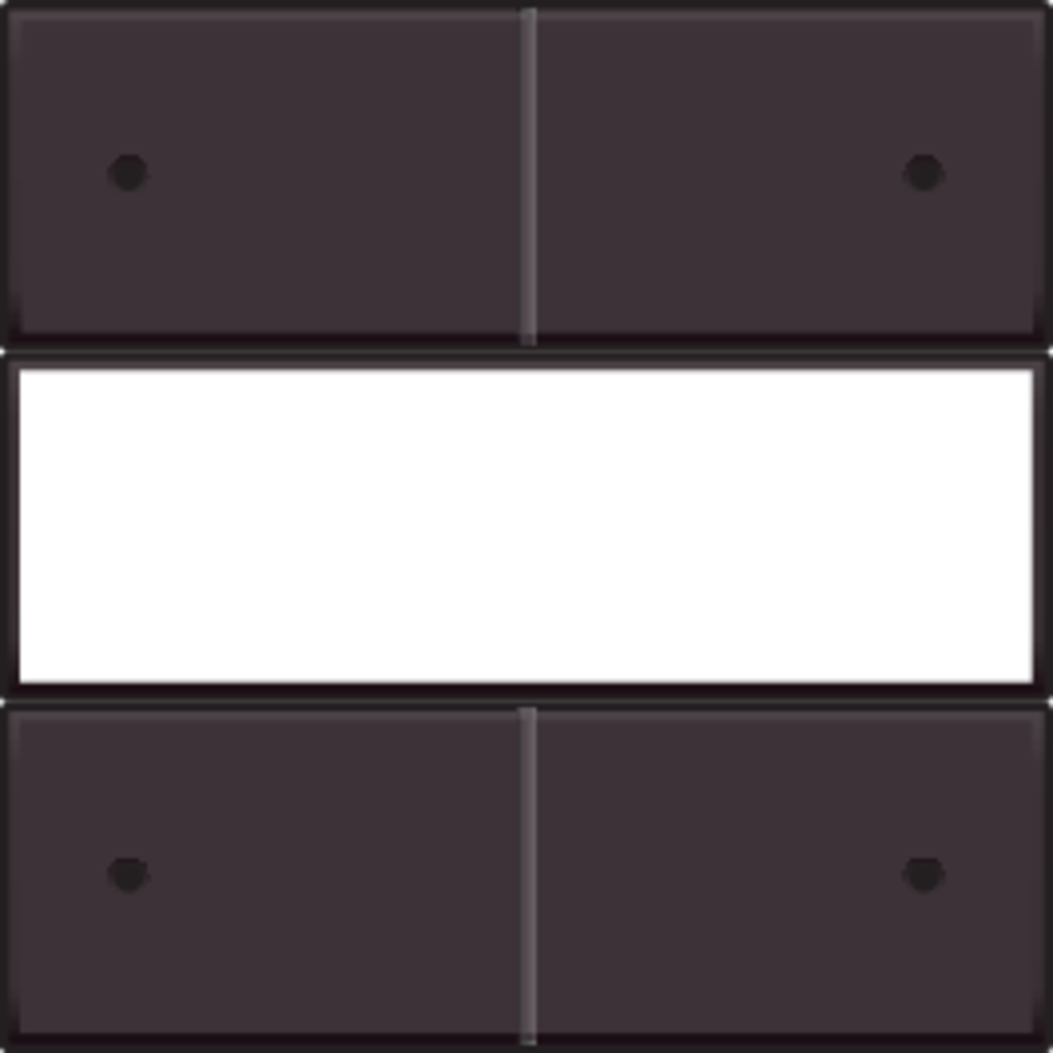 Niko 124-40350: Afwerkingsset voor 4-voudige potentiaalvrije drukknop 24 V met led en tekstveld, dark brown coated - Image 2