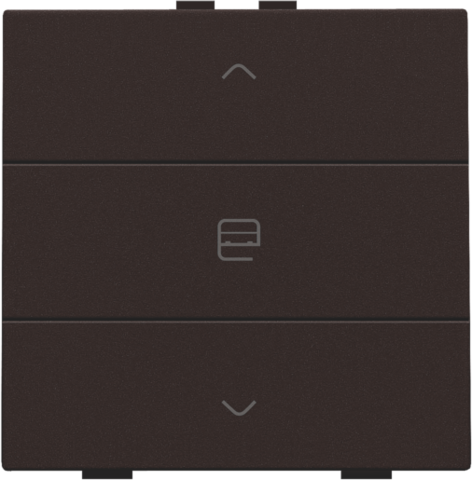 Enkelvoudige motorbediening voor Niko Home Control, dark bro