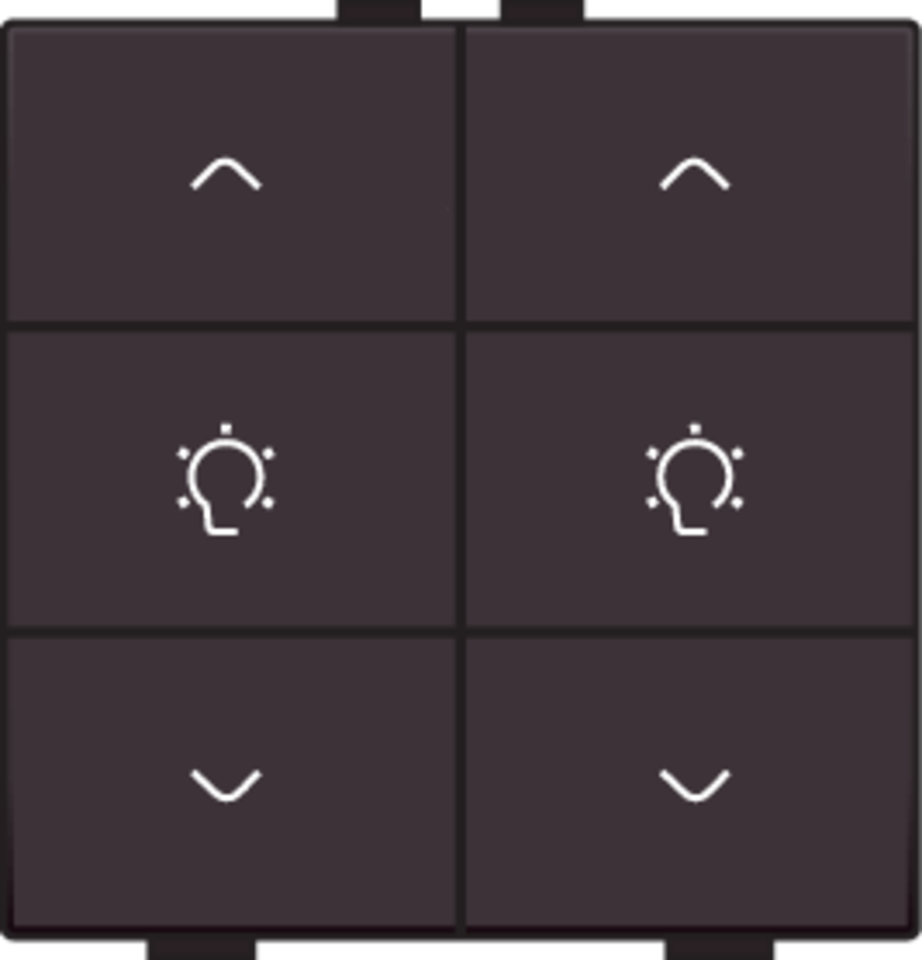 Niko 124-51046: Dubbele dimbediening voor Niko Home Control, dark brown coated - Image 2