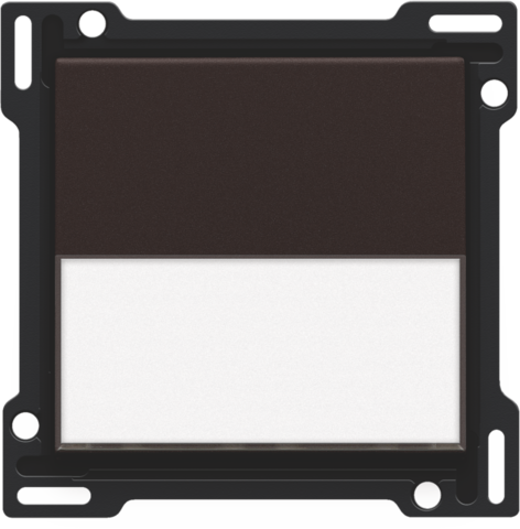 Afwerkingsset met tekstveld voor enkelvoudige schakelaar of