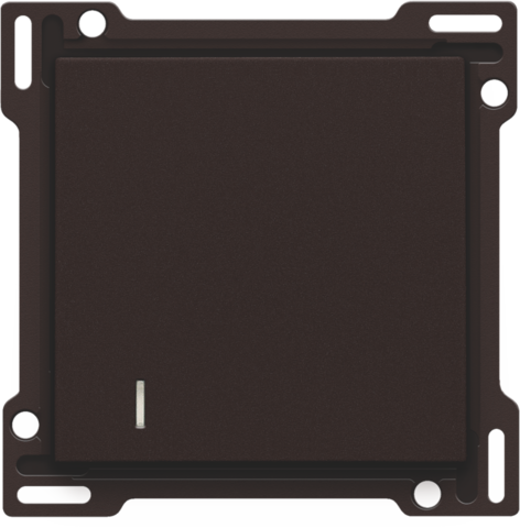 Afwerkingsset voor hotelkaartschakelaar, dark brown coated