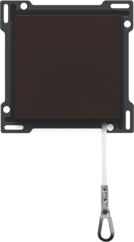 Afwerkingsset voor trekschakelaar, dark brown coated