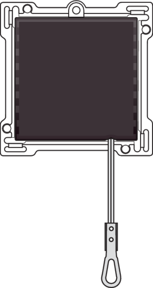 Niko 124-63606: Afwerkingsset voor trekschakelaar, dark brown coated - Image 2