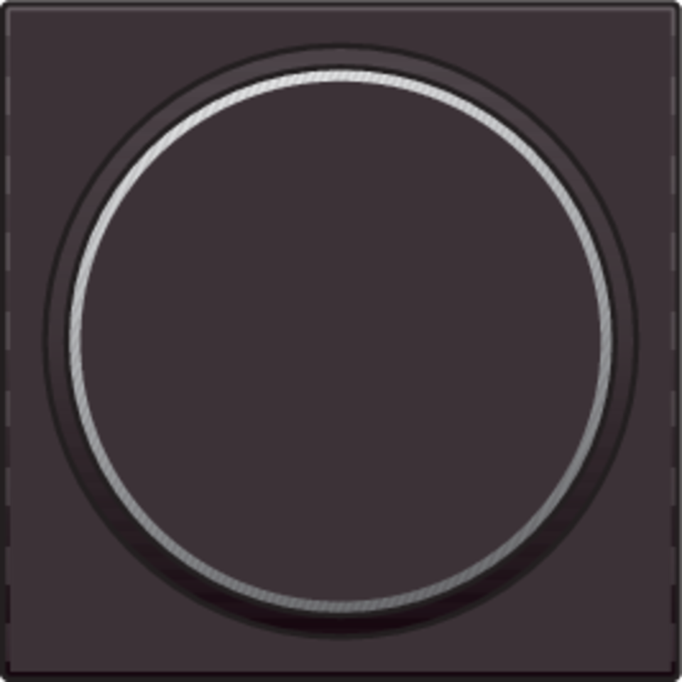 Niko 124-64006: Afwerkingsset met doorschijnende ring zonder symbool voor drukknop 6 A met amberkleurige led met E10-lampvoet, dark brown coated - Image 2