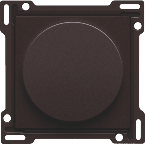 Afwerkingsset op/neer voor draaischakelaar, dark brown coate