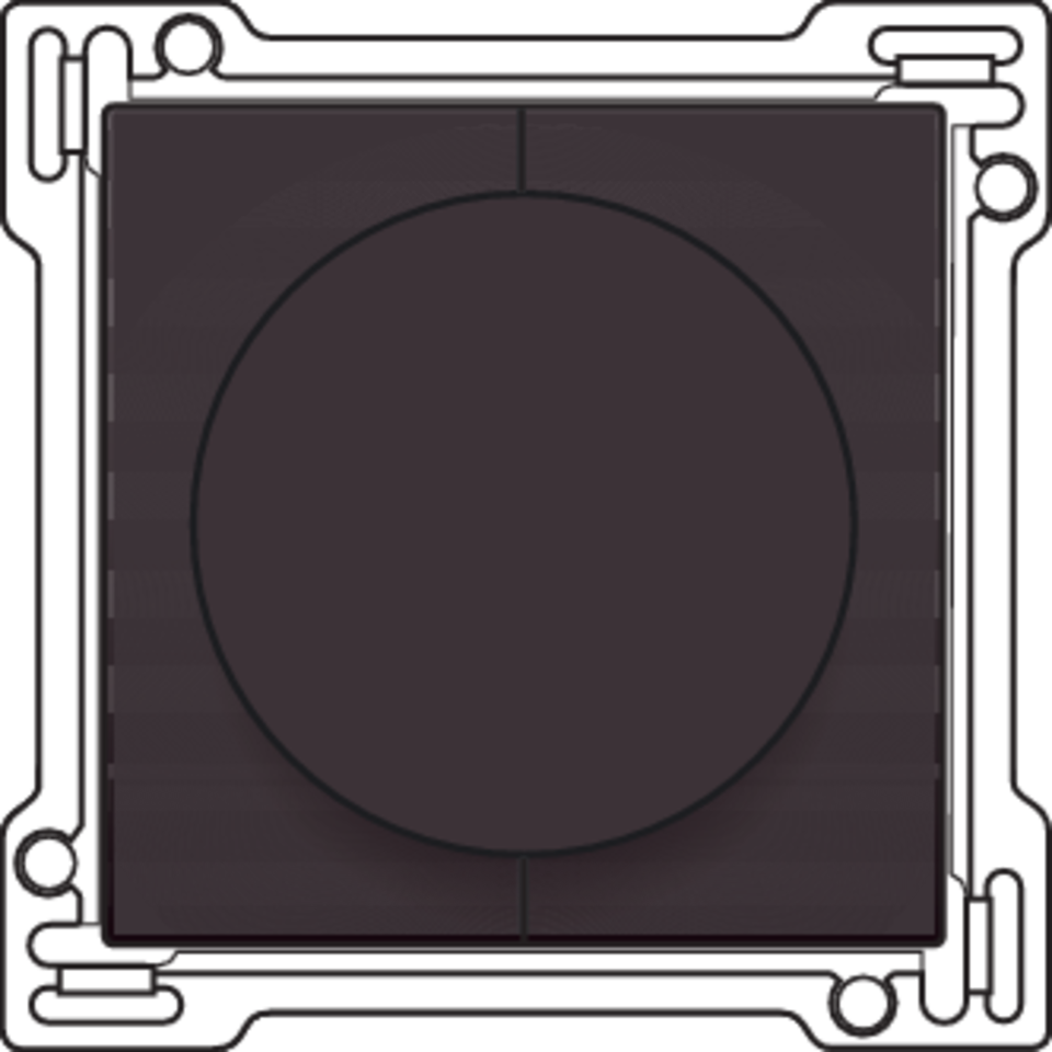 Niko 124-65936: Afwerkingsset 1-2-3 voor draaischakelaar voor motoren, dark brown coated - Image 2