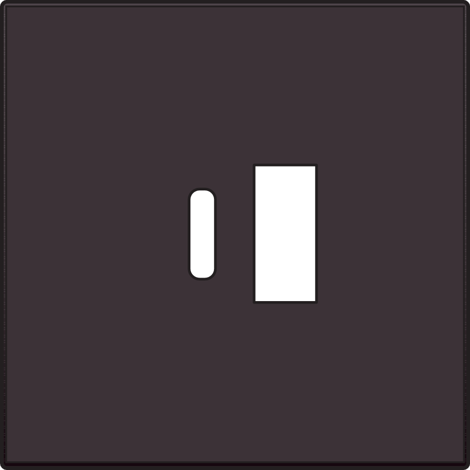 Niko 124-68002: Afwerkingsset voor dubbele smart USB-A- en USB-C-lader, dark brown coated - Image 2