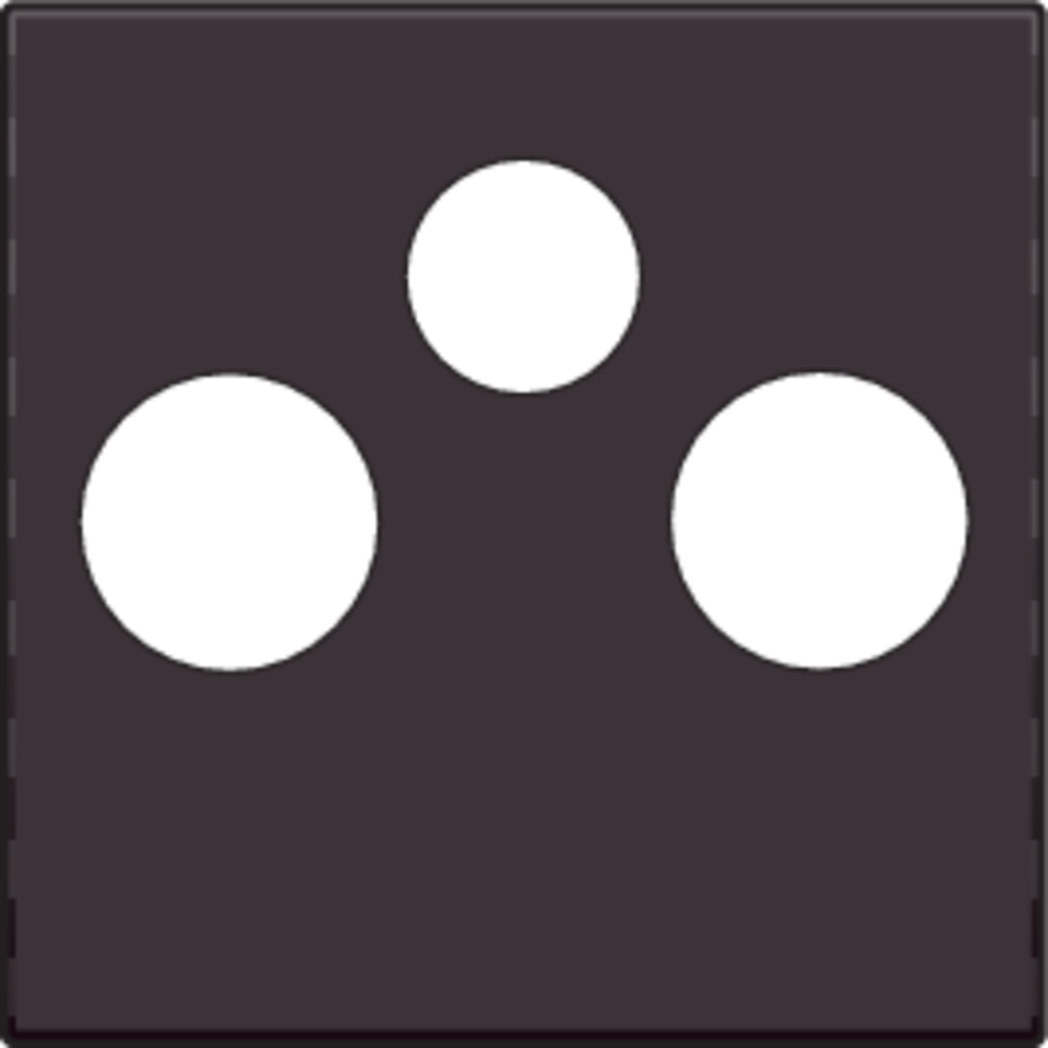 Niko 124-69551: Afwerkingsset voor 2 enkelvoudige coaxaansluitingen voor tv en FM en een satellietaansluiting, dark brown coated - Image 2