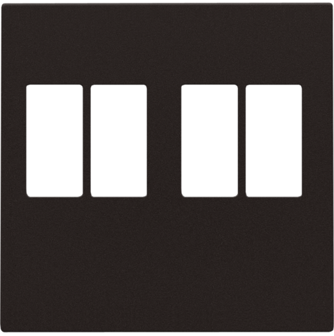 Afwerkingsset voor tweevoudige luidsprekeraansluiting, dark