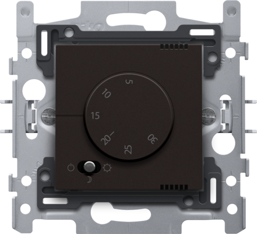 Niko 124-88000: Elektronische thermostaat, dark brown coated
