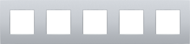 Vijfvoudige afdekplaat, 71 mm centerafstand, Niko Intense st