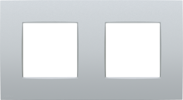 Tweevoudige afdekplaat met 71 mm centerafstand, Niko Intense