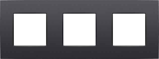 Drievoudige afdekplaat, 71 mm centerafstand, Niko Intense an