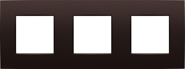 Drievoudige afdekplaat, 71 mm centerafstand, Niko Intense da