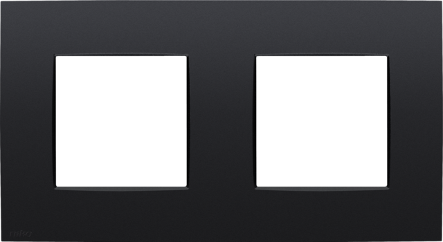 Tweevoudige afdekplaat met 71 mm centerafstand, Niko Intense