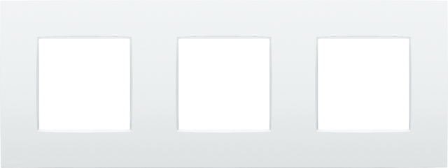 Drievoudige afdekplaat, 71 mm centerafstand, Niko Intense lu