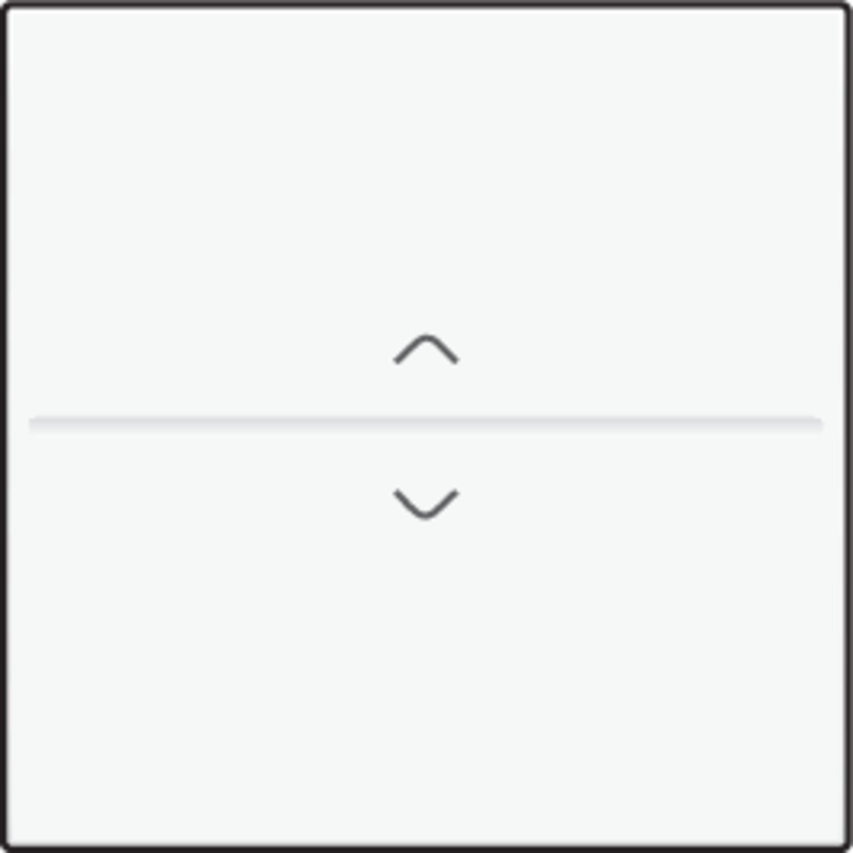 Niko 154-00004: Enkelvoudige toets met pijltjes 'op' en 'neer' voor draadloze schakelaar of drukknop met 2 bedieningsknoppen, white coated - Image 2