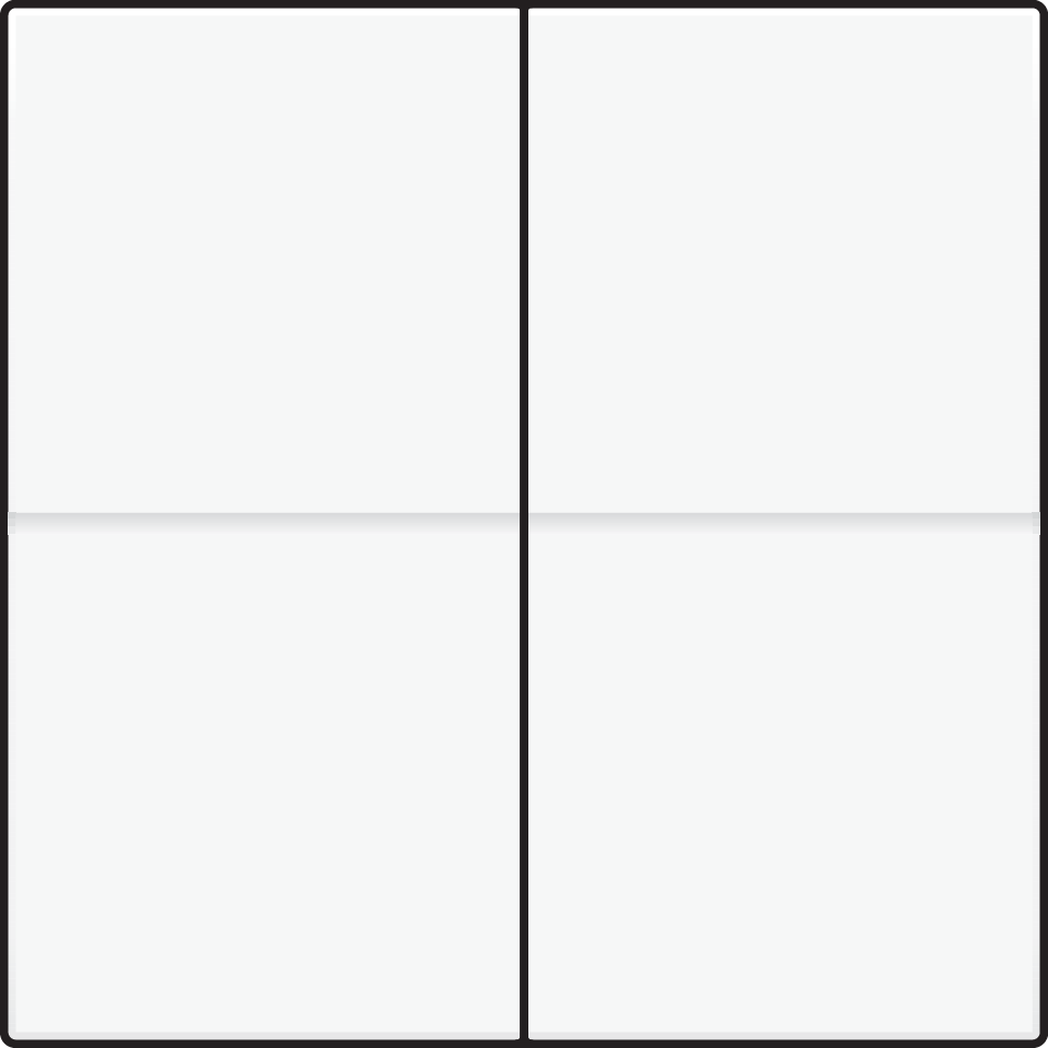 Niko 154-31008: Afwerkingsset voor viervoudige elektronische schakelaar of drukknop, white coated - Image 2